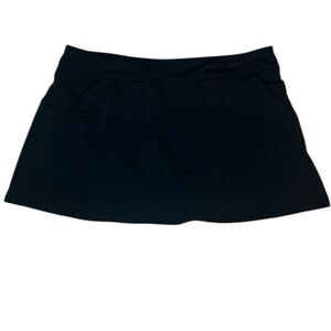Lands’ End swim mini skirt, black, 16